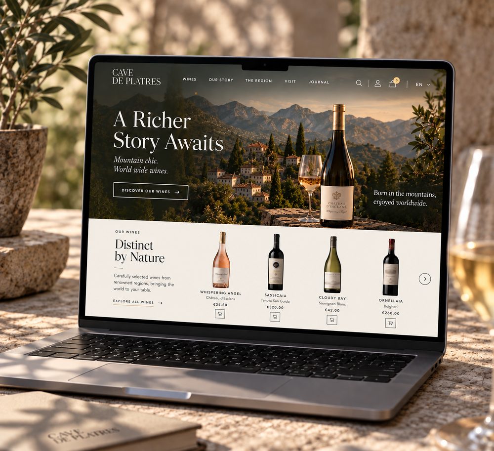 La Cave de Platres Website Development